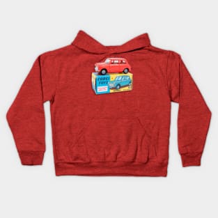 RED MORRIS MINOR TOY CAR Kids Hoodie